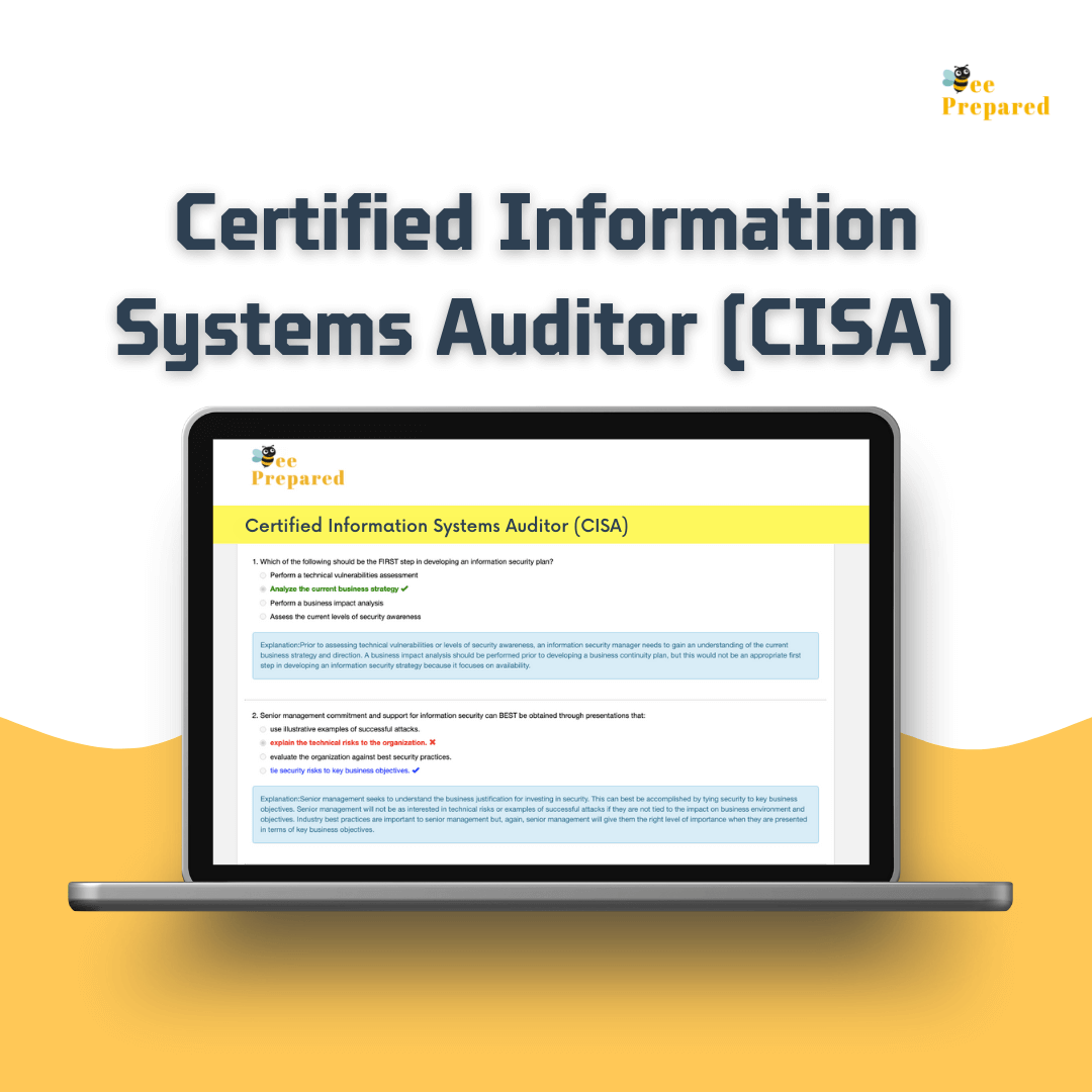 Read more about the article Certified Information Systems Auditor (CISA) Free Exam Questions