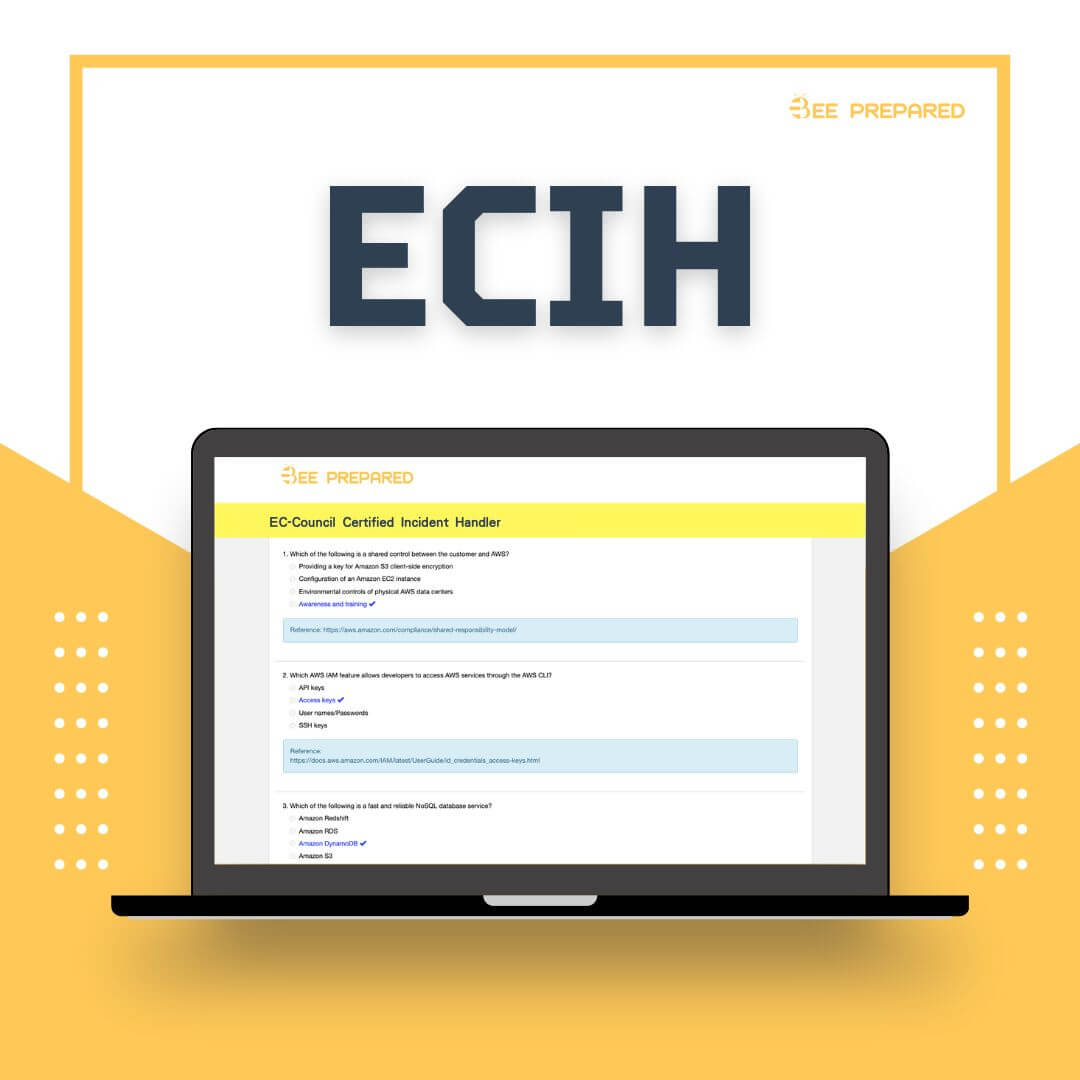 Read more about the article ECIH Practice Exam Questions & Answers [30 questions free]